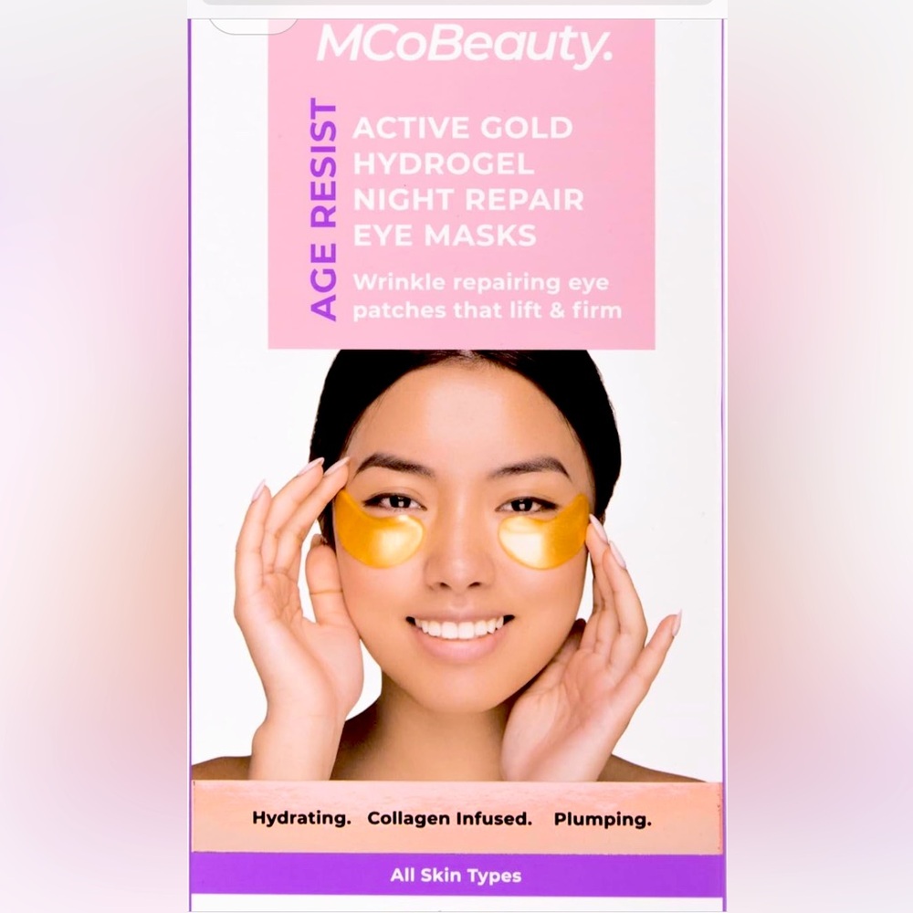 NEW MCo Beauty cold hydrogel night repair collagen Under Eye Eye Masks 5 Pair